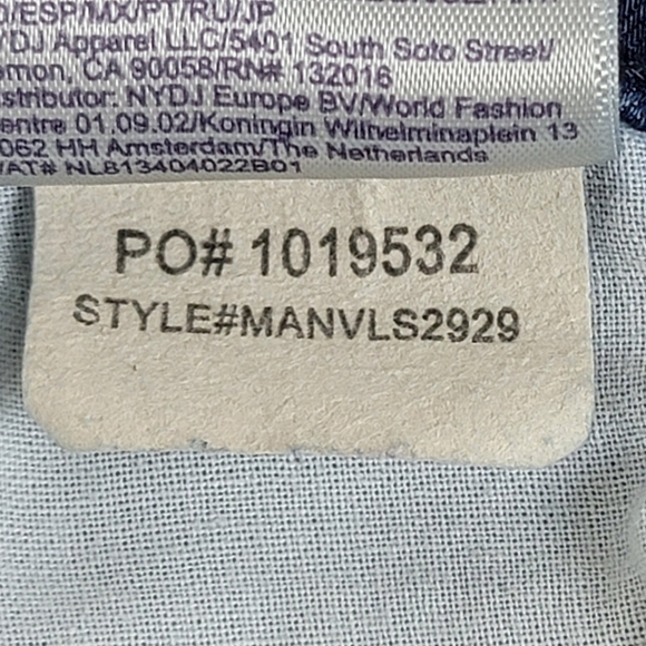 NYDJ‎ High Rise Straight Leg LiftXTuck Technology Denim Blue Jeans Sz 16 PLUS - Picture 14 of 14